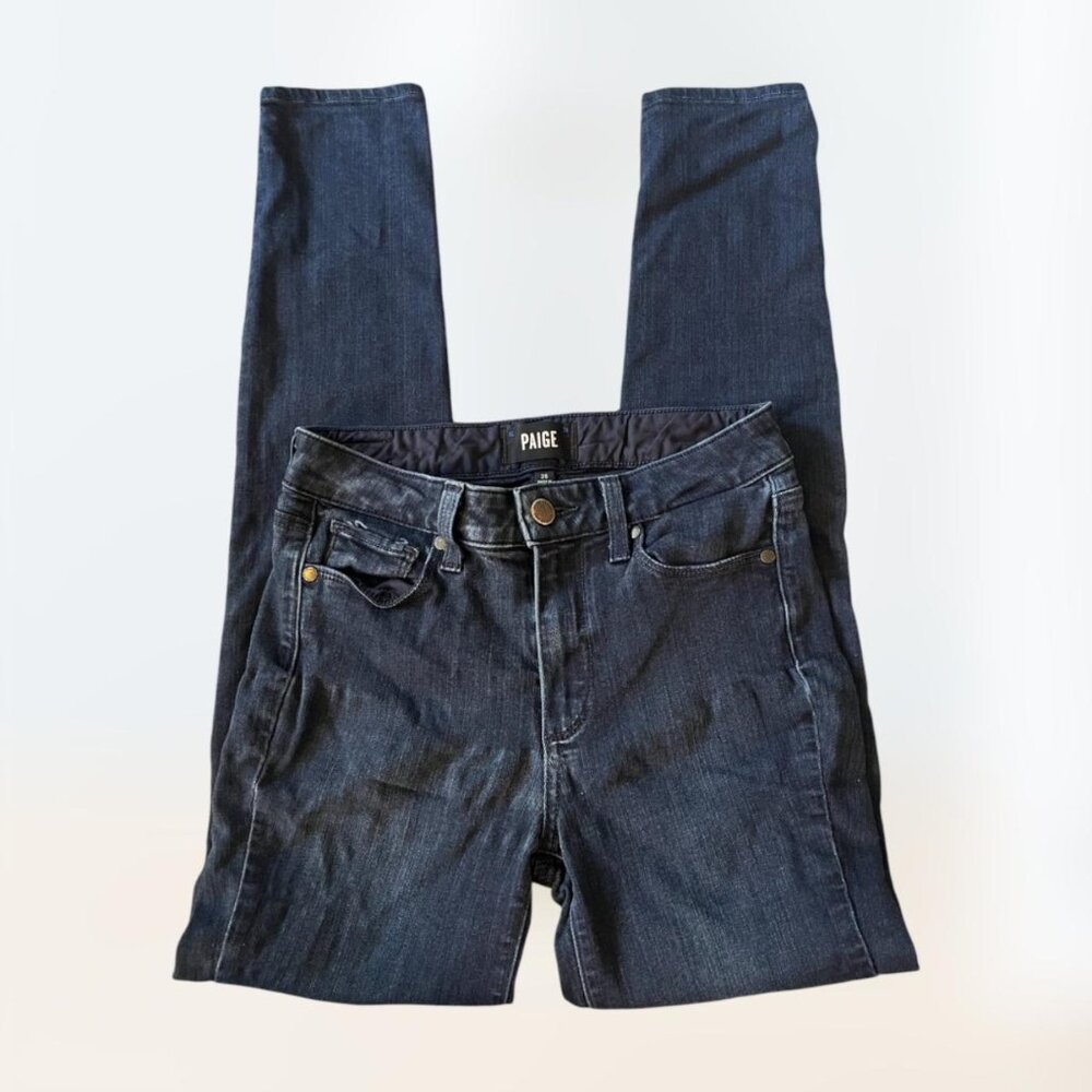 Paige Dark Wash Jeans Hoxton Ultra Skinny Size 26